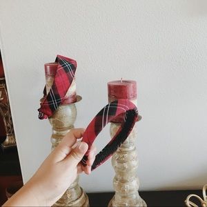 2 plaid girls headpieces